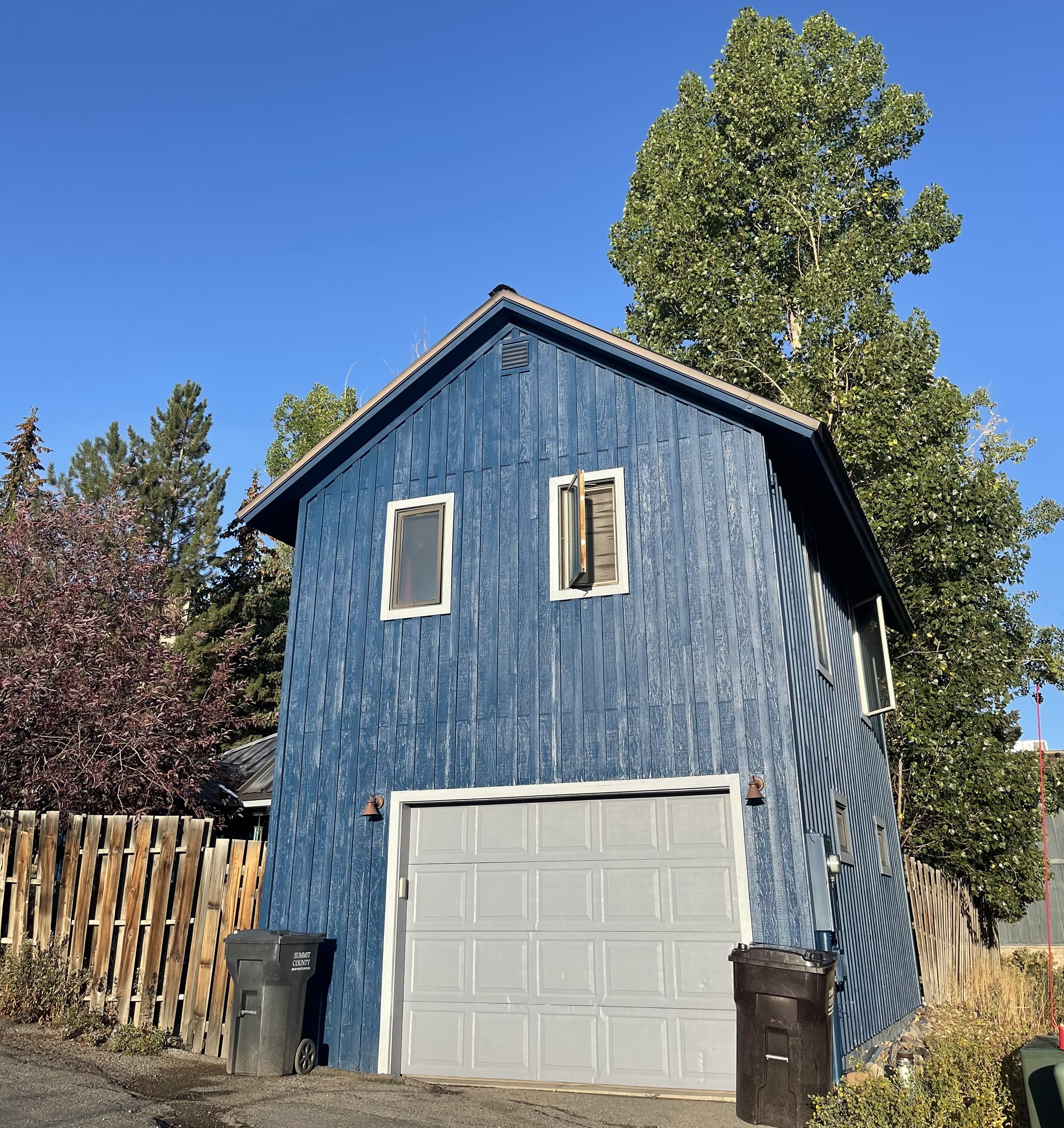 Garage repaint — after (angle 1)