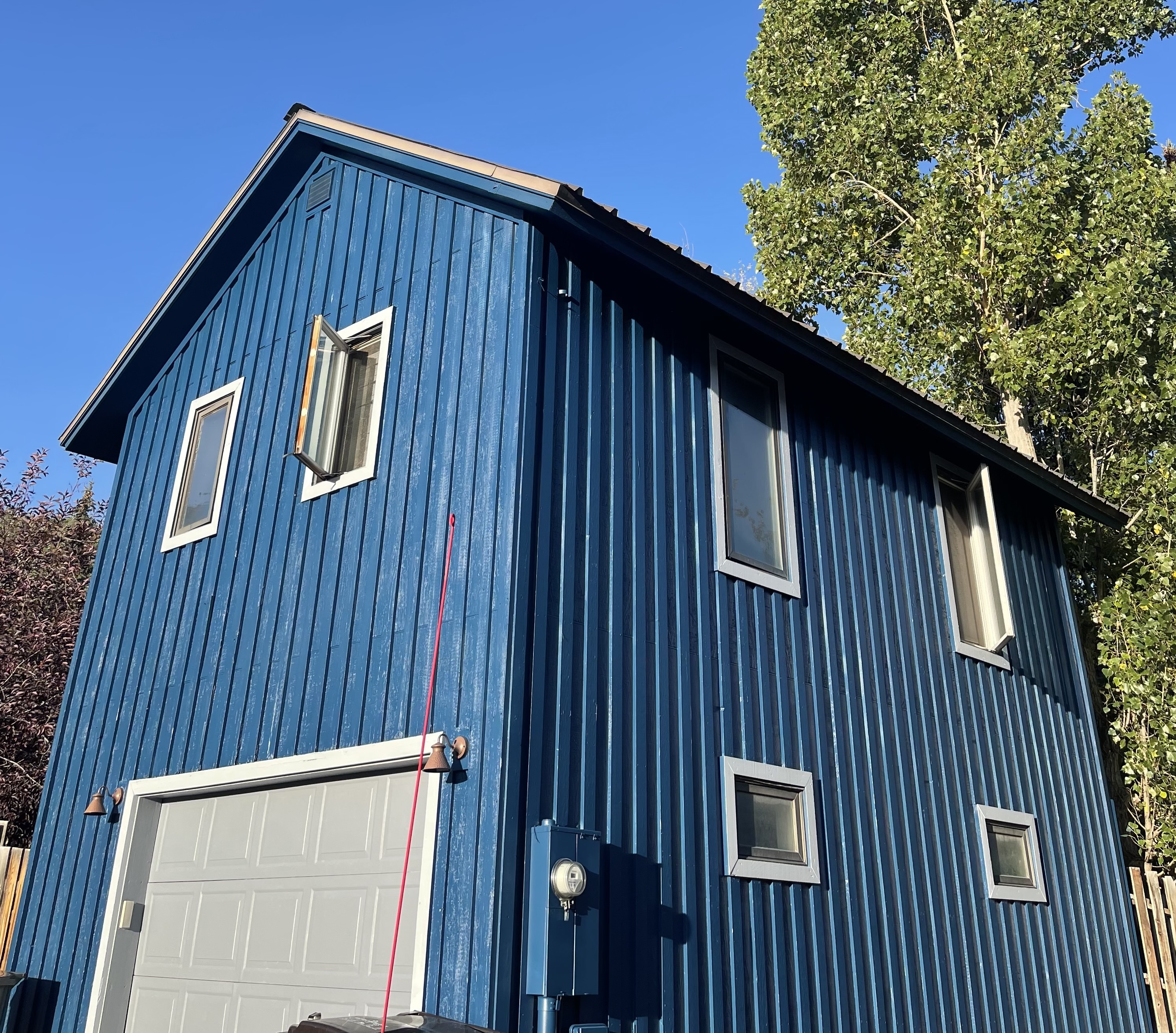 Garage repaint — after (angle 2)